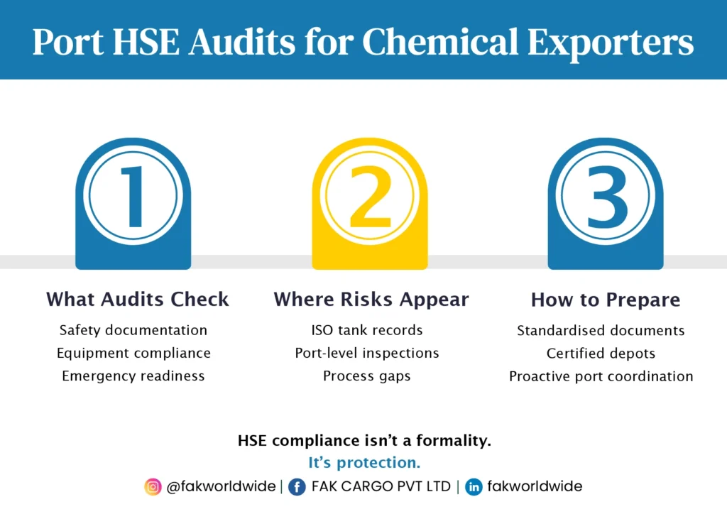 Port HSE Audits for Chemical Exporters

