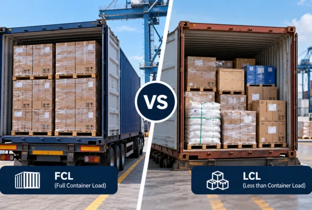Cargo container shipping options for export cargo: FCL vs LCL
